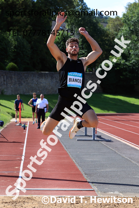 Decathlon long jump, 2025 EAP International Combined Events, Hexham, Northumberland.  Photo: David T. Hewitson/Sports for All Pics